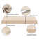 Coussin de banc personnalisable H 4 po pour mobilier d'intérieur / extérieur / chaise / siège de fenêtre, mousse 75D haute résilience de qualité supérieure
