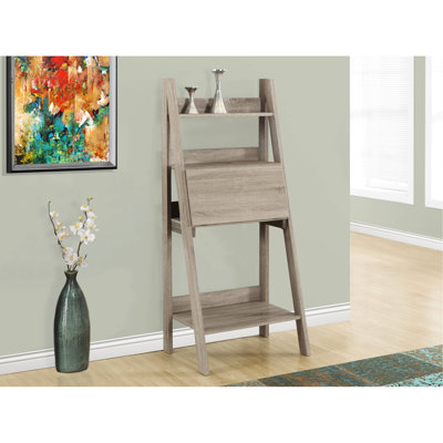 Bureau d'ordinateur, bureau personnel, ordinateur portable, incliné, H 61 po, travail, tablettes de rangement, stratifié, contemporain, moderne