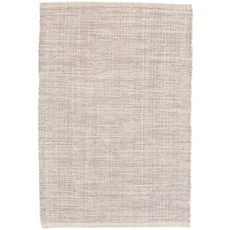 Marled Grey Handwoven Cotton Rug, Rectangle 9'6" x 13'6"