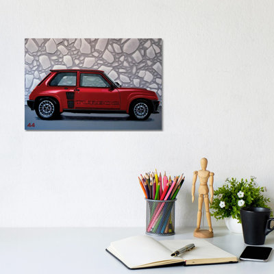Renault 5 Turbo 1980 by Paul Meijering - Wrapped Canvas Print
