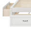 Lit plateforme avec 6 tiroirs de rangement