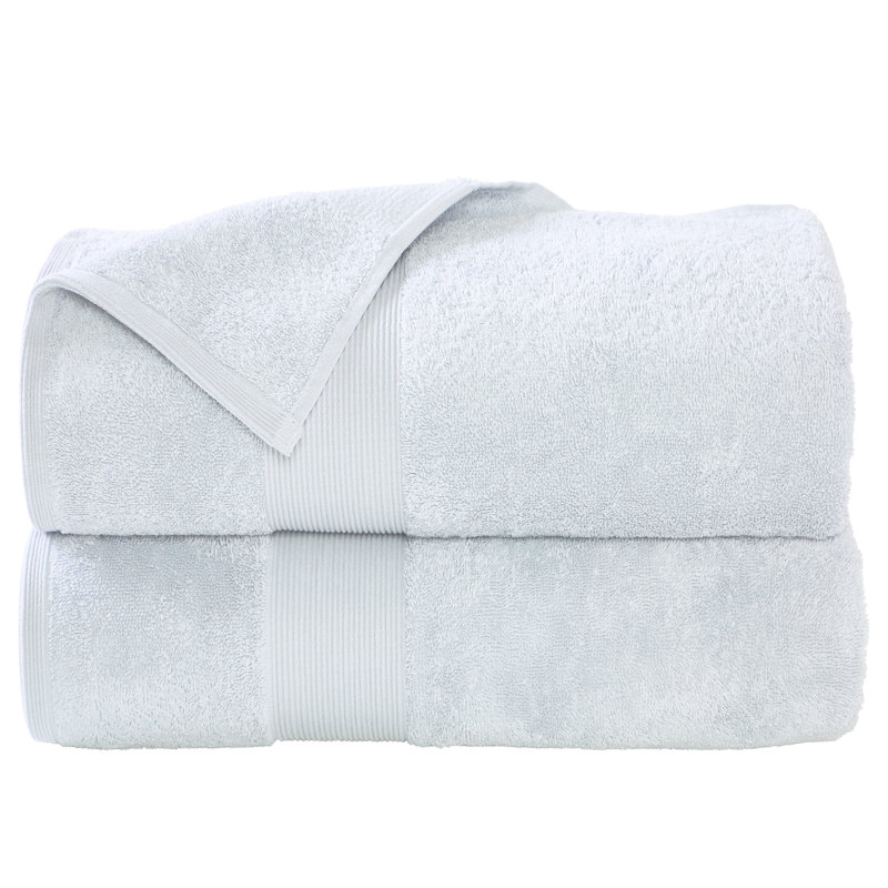 Grand drap de bain 100% coton Honesdale Luxury, Argenté