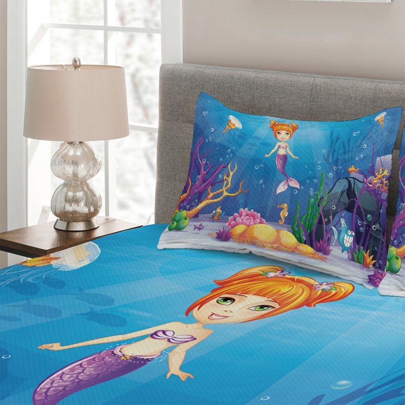 Coverlet, King Bedspread + 2 Shams