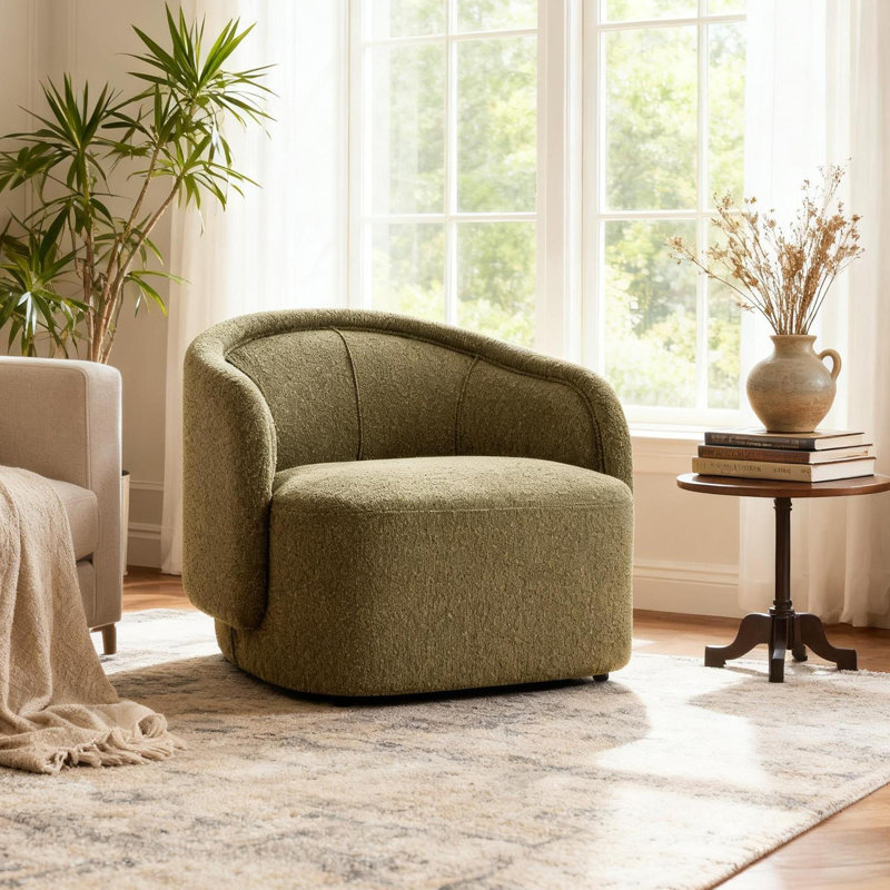 Fauteuil d'appoint Living Amanda Green, Vert