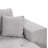 L-Shape Sectional Couch With Sleeper And Chaise Storage, 104.5", 2 Practical Stools, Gray 104.5" Function Fabric-367294648