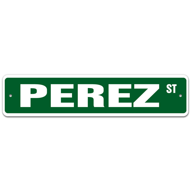 Plaque de rue Westerly, H 8 po x l 36 po x P 0,1 po