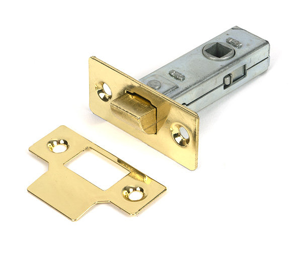 Tubular Mortice Latch, Polished Brass
