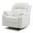 Elegant White Recliner With Padded Arms