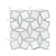Bianco Dolomite Gridwork 12 in. x 12 in. Polished Marble Mosaic Tile