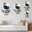 Oiseaux australiens rétro III - horloge murale traditionnelle-93594758