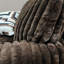 Causeuse surdimensionnée moderne Roundhill Furniture avec revêtement en velours côtelé Jumbo, coussins réversibles et deux coussins décoratifs, chocolat-1578183274