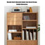Solid Red Oak Multi Functional Storage Cabinet with Drawers and Door