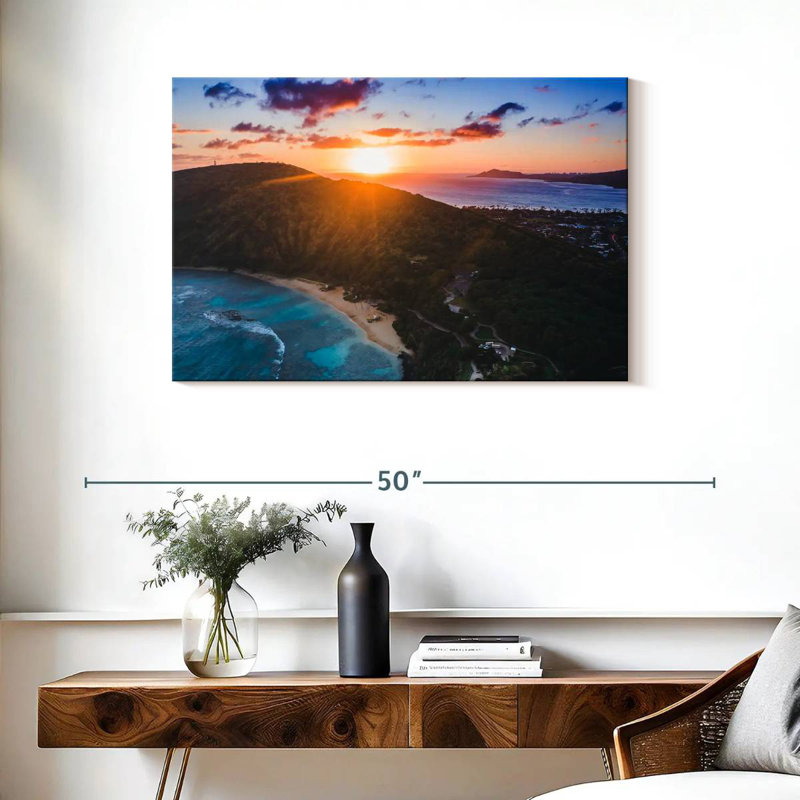 Coucher de soleil Gillard Hanauma Bay, H 24 po x l 36 po
