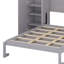 Lit plateforme pliable en bois avec garde-robe et tablette de rangement-189525054