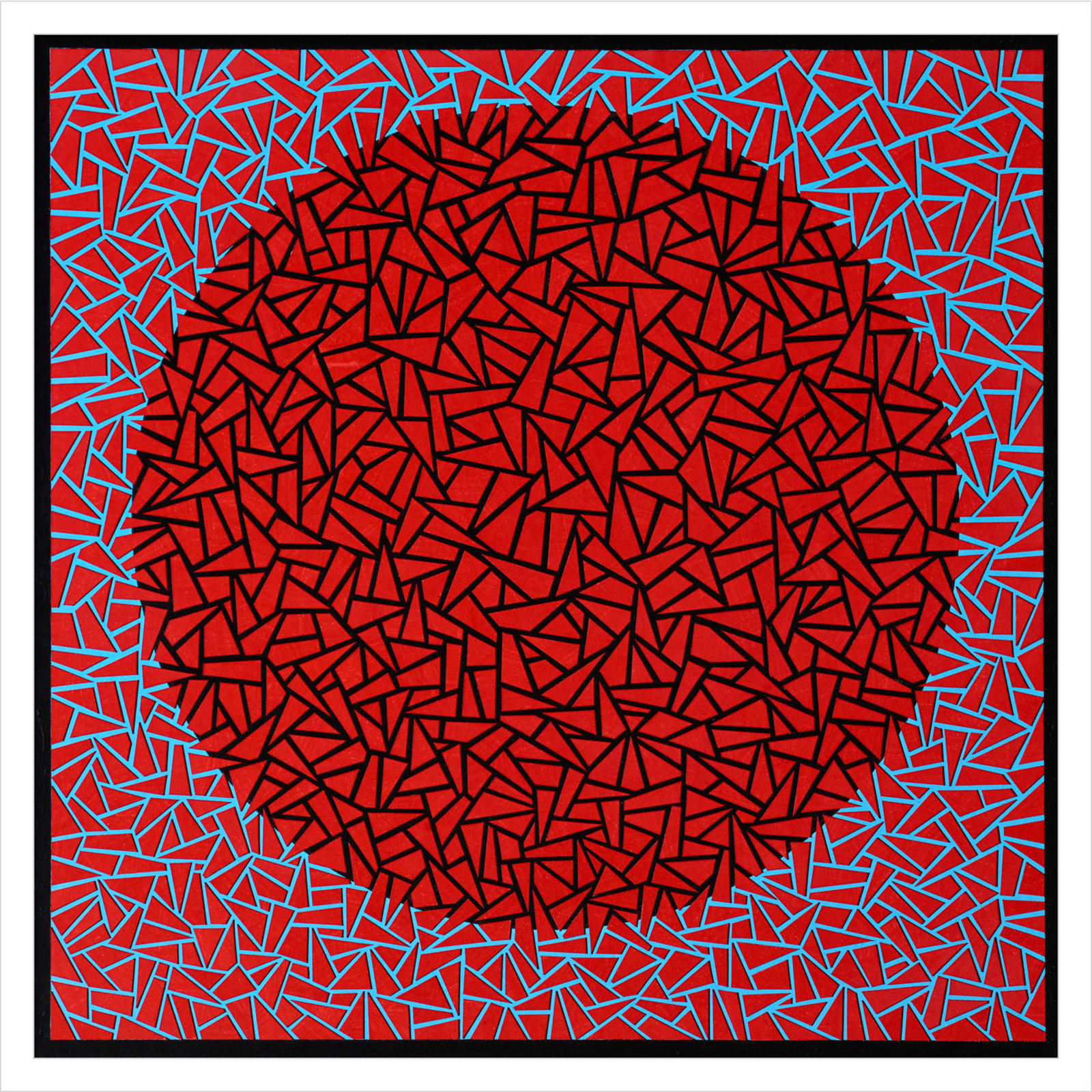 Gods Navel by Alex Dunn, 25" H x 25" W x 1" D, White