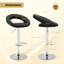 Deaisha Swivel Upholstered Adjustable Height Counter Stool with Metal Frame