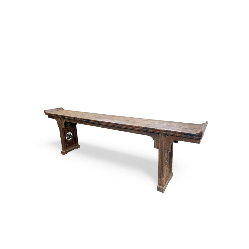 Console en bois massif 115,35433070866142 po