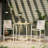 Aletza Square 2 - Person 27'' Long Outdoor Dining Set, PVC-Coated Polyester Patio Bar Set With Height Table