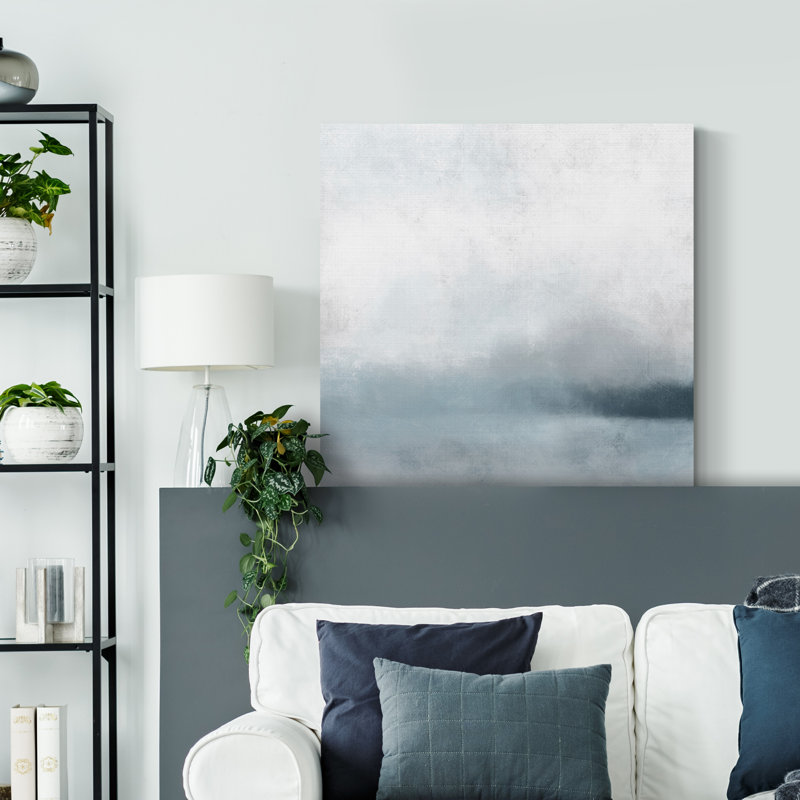 « Quiet Fog I »-reproduction sur toile tendue, H 16 po x l 16 po x P 1 po