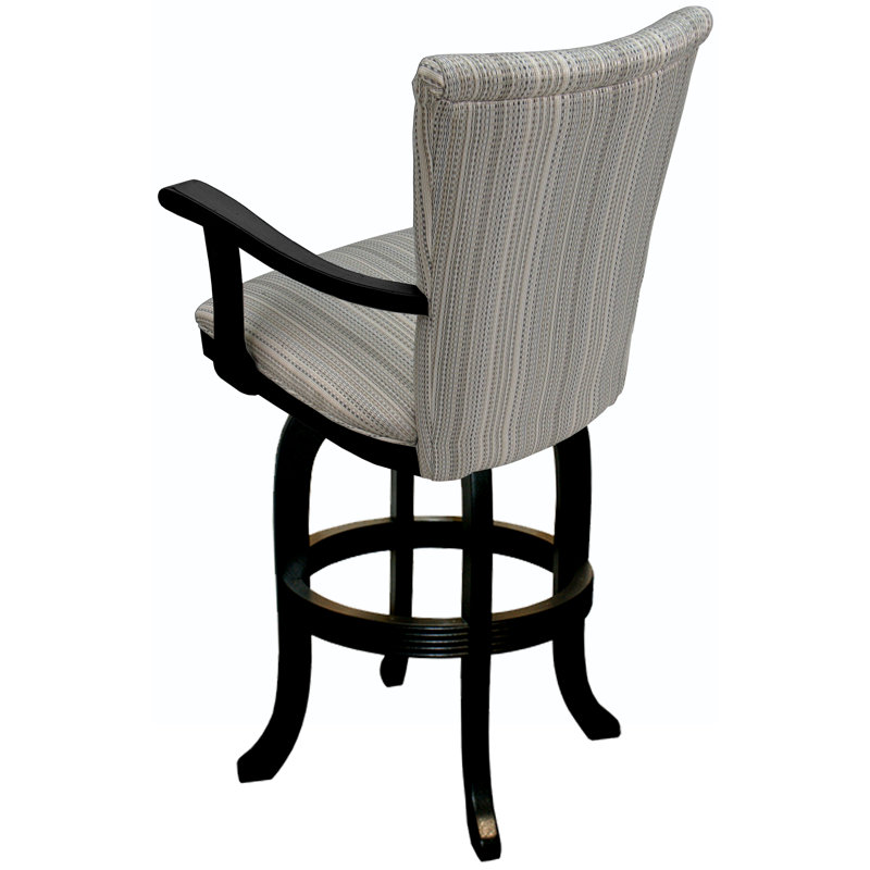 Rachaba Swivel Upholstered Counter Stool with Solid Wood Frame, Bar Stool (30" Seat Height)