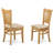 9 Piece Kitchen Table Set Includes an Oval Dining Table with Butterfly Leaf and 8 Linen Fabric Dining Room Chairs, Oak-516690-14156934