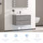Meuble-lavabo simple 36 po avec plateau en résine