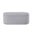 Banc de rangement moderne avec repose-pieds ovale en tissu gris foncé avec compartiment intérieur-130021788-130021792