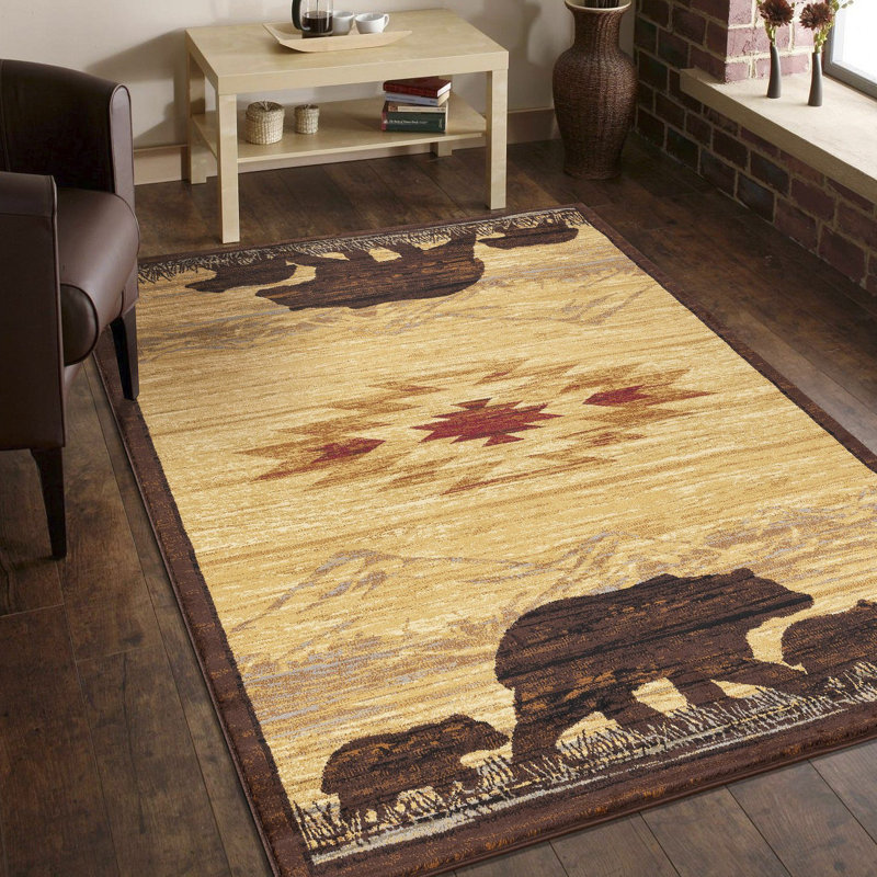 Tapis multicolore, Rectangulaire 7 pi 10 po x 10 pi 3 po
