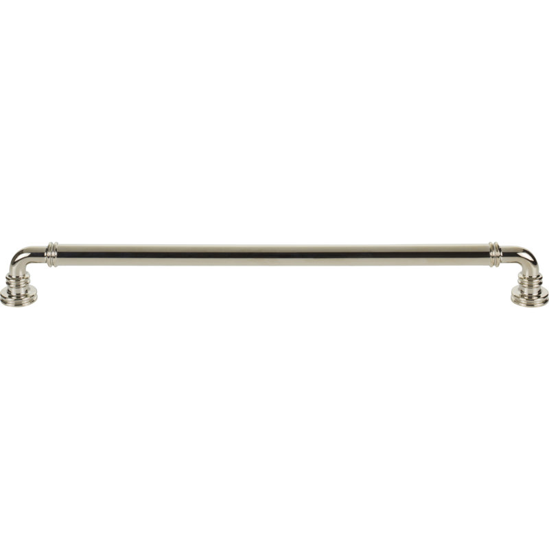 Cranford Bar Pull, Polished Nickel, 12" Center to Center