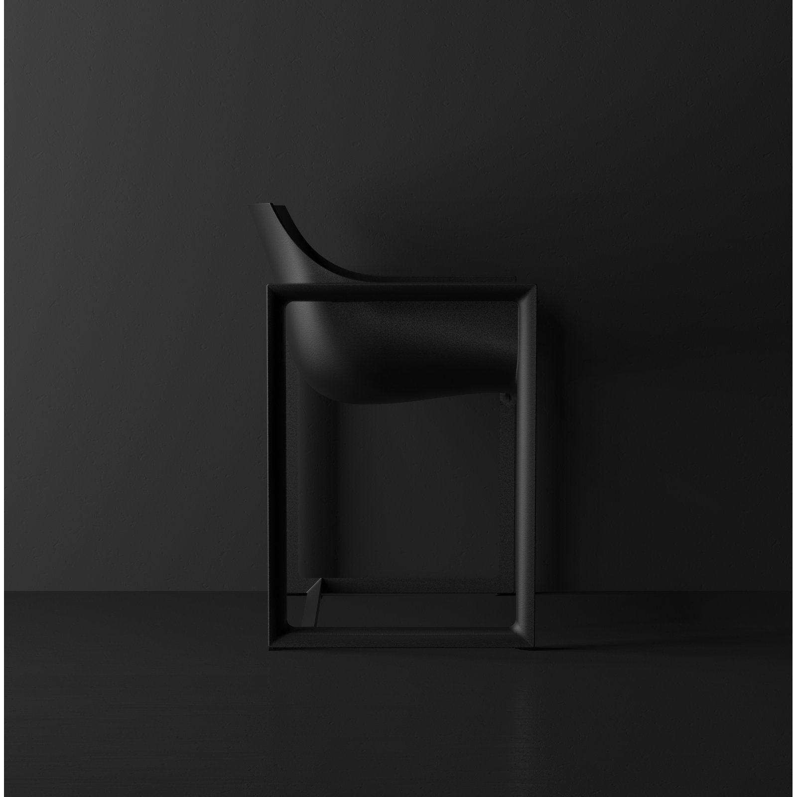 Wall Street Patio Armchair, Black
