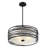 Dann 3 - Light Steel Dimmable Drum Chandelier