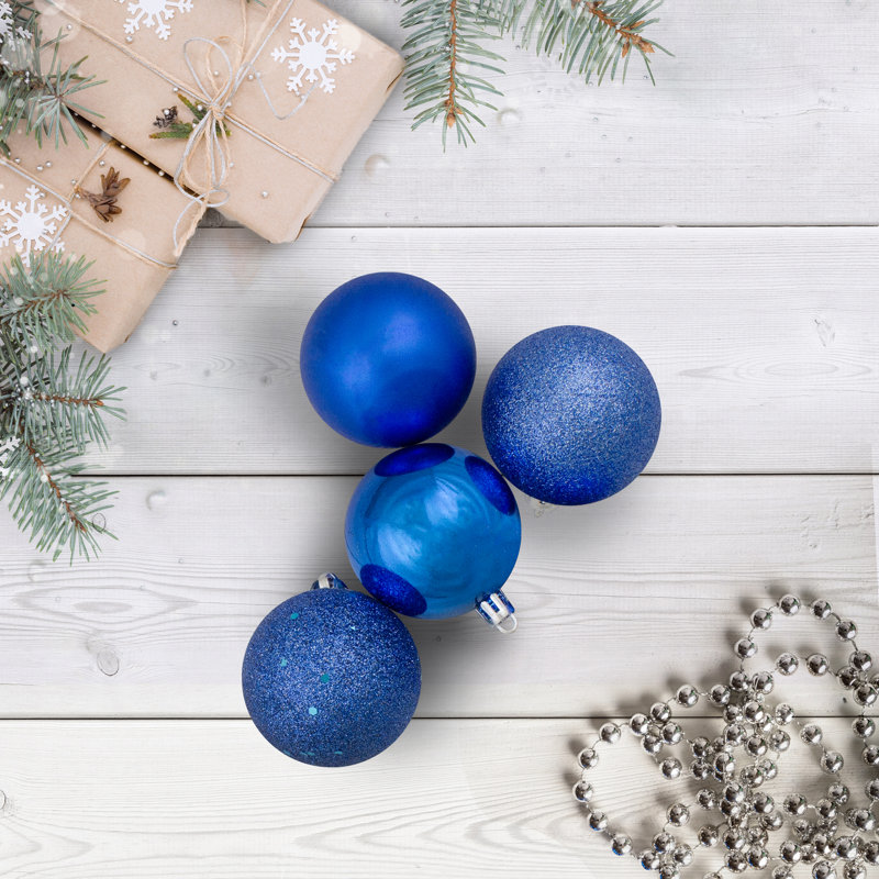 Boule de Noël incassable, Bleu somptueux