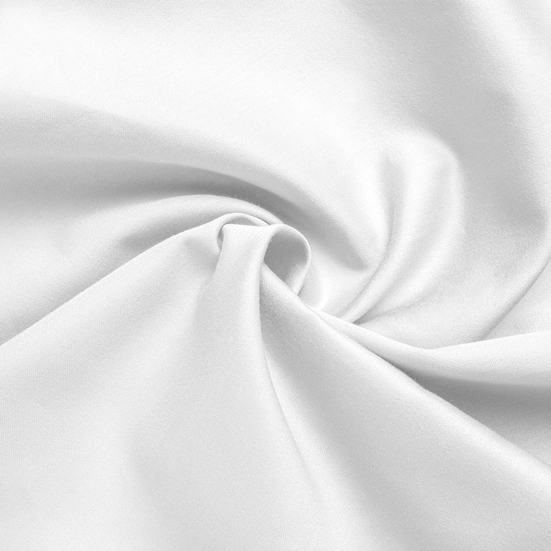 Sunrise Sateen Sheet Set, White, Queen Sheet Set with 2 Pillowcases