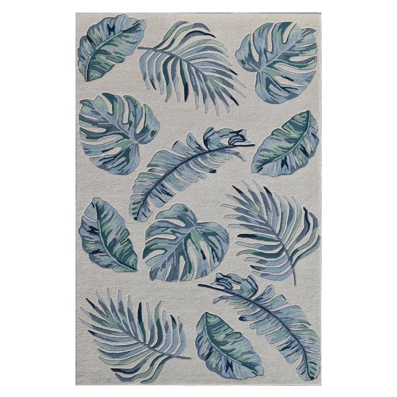 Tapis en laine touffeté à la main Angelissa, Rectangle 2 pi 3 po x 4 pi 6 po
