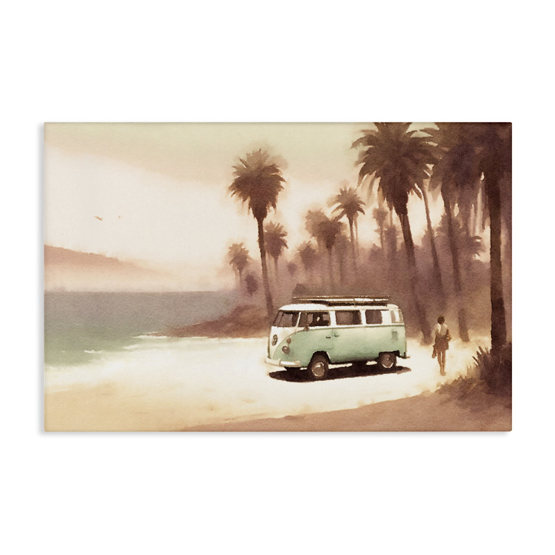  Art mural sur toile Peaceful Beach Travel par Noah Bay, H 30 po x l 45 po