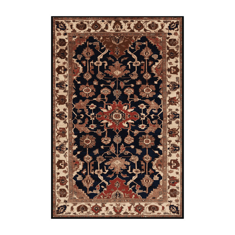 Tapis brun lavable à la machine, Rectangulaire 2 pi x 3 pi
