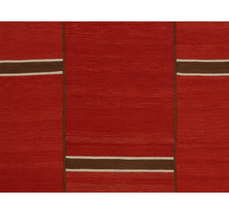 Geometric Area Rug in Red