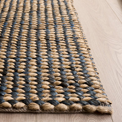 Natural Fiber Couture 110 Hand Woven 80% Jute; 20% Cotton No Pattern Rug