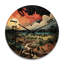 Horloge murale en bois massif Pateros-87948274