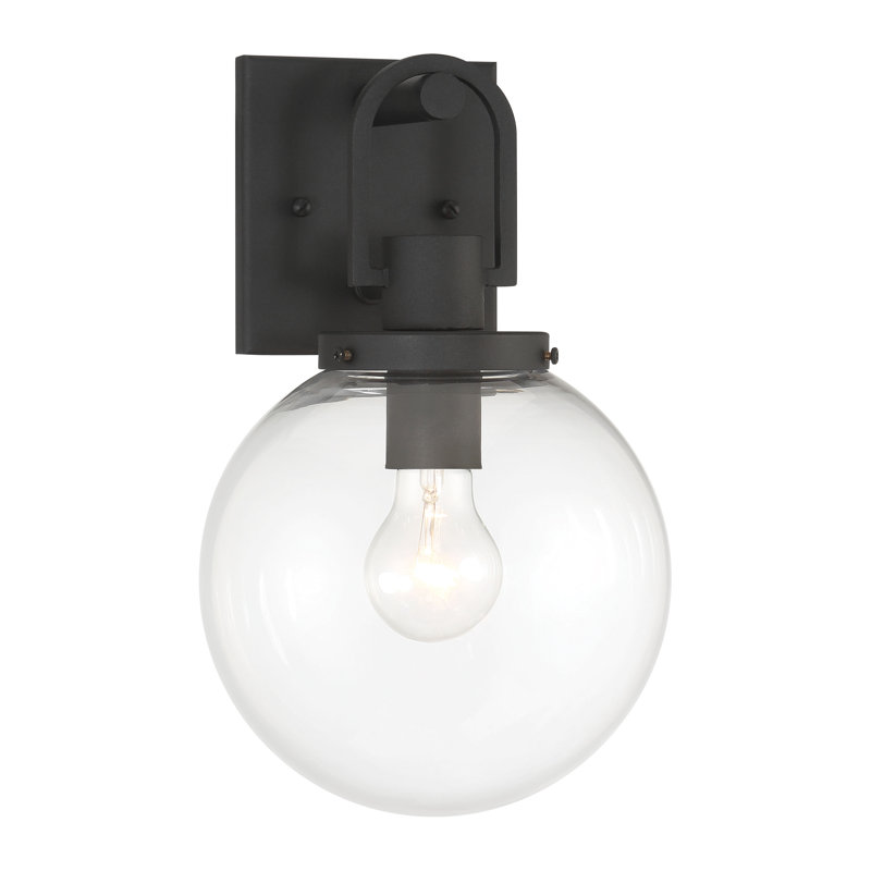 Wenston 1 - Light Outdoor Sconce, 4.23" H x 13" W x 8" D