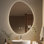 Miroir DEL pour salle de bain asymétrique 24 po x 32 po