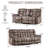 2-Piece Contemporary Manual Reclining Set With 2-Seat Loveseat & 3-Seat Sofa-1487739556