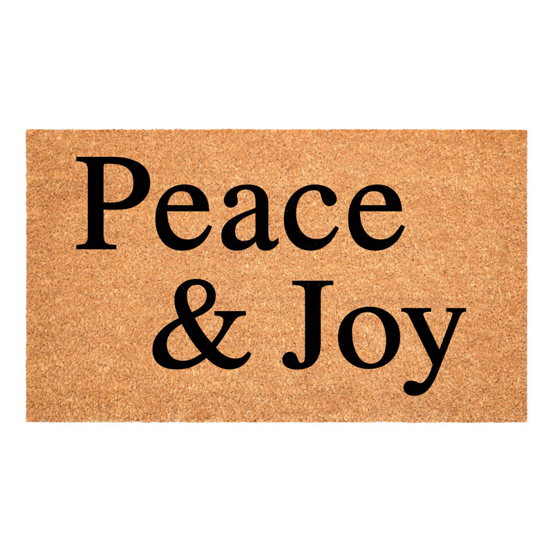 Paillasson Peace & Joy, 24 po x 36 po