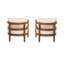 Fauteuils club d'extérieur avec coussins Calsey Acacia