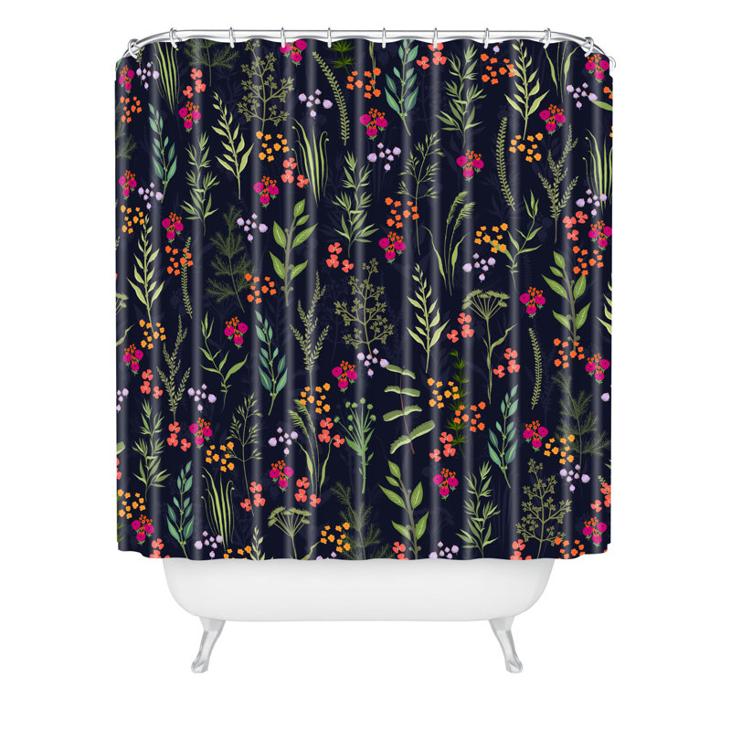 Rideau de douche simple holli zollinger suzani, Floral 2