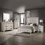 Mobilier de chambre à coucher 1 pièce à 5 tiroirs avec poignées à persiennes