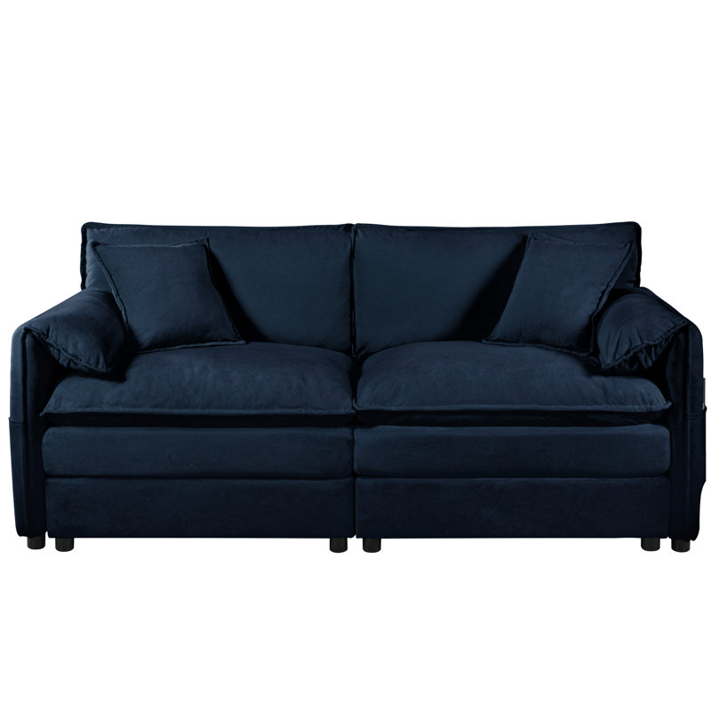 Chenille moderne pour le bureau - Revêtement et dossier confortable, siège bleu spacieux en mousse confortable, Bleu