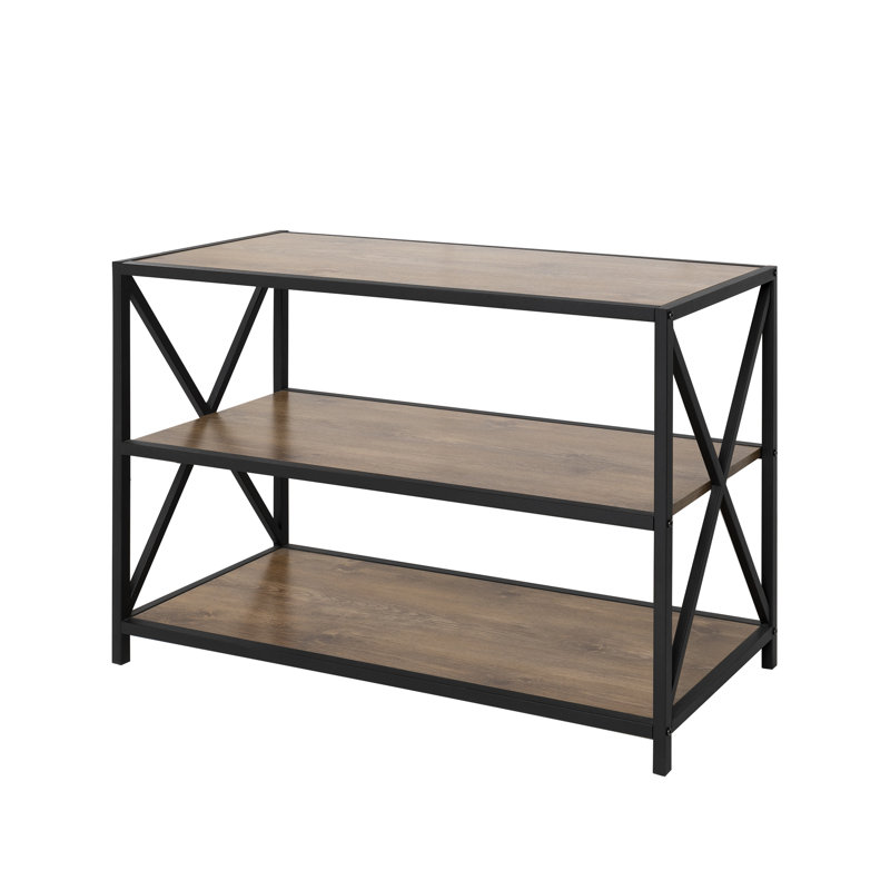 Bremer 100cm W Steel Standard Bookcase, Barnwood