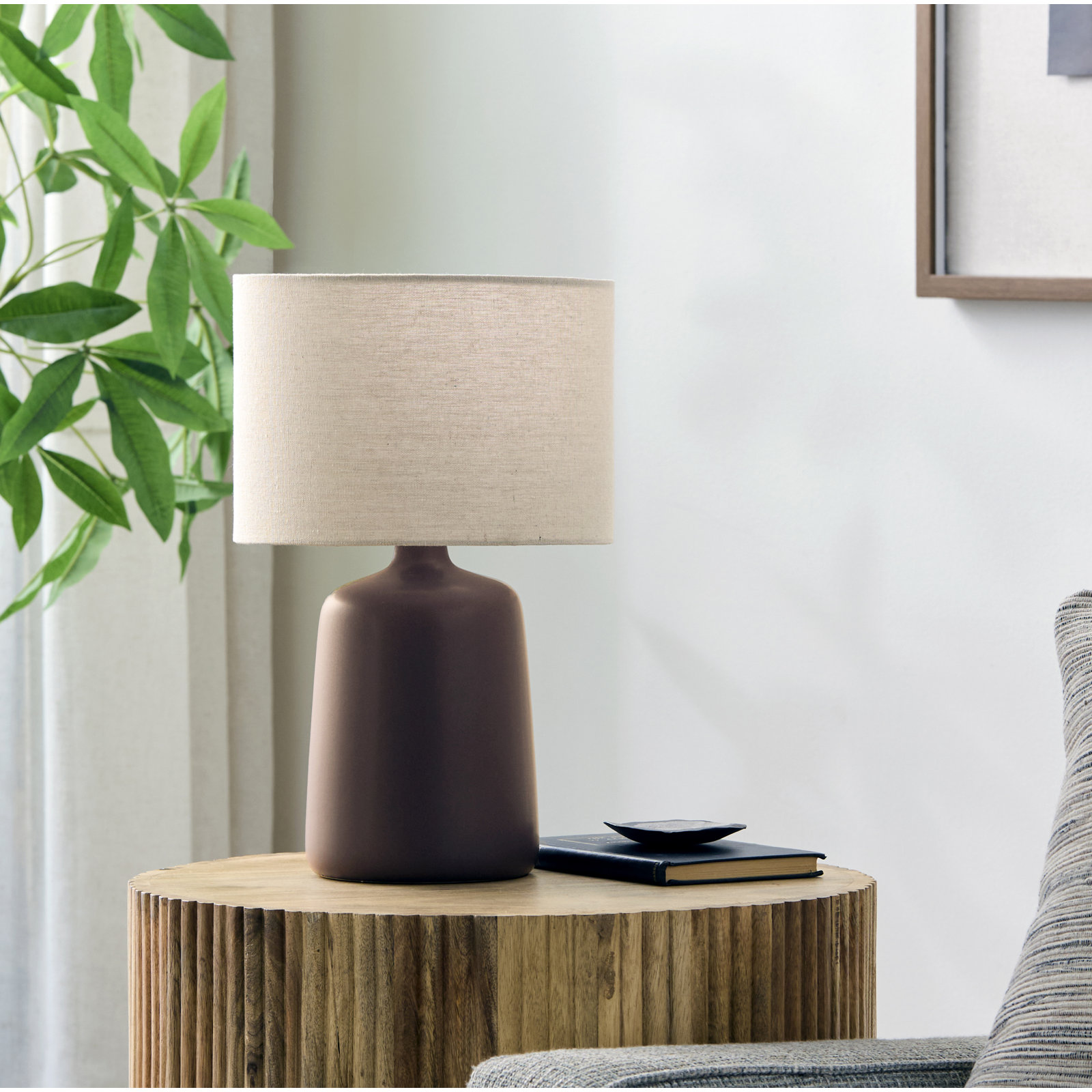 Pramit Ceramic Table Lamp, Blue