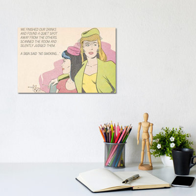 No Smoking by Joseph McDermott - Wrapped Canvas Gallery-Wrapped Canvas Giclée